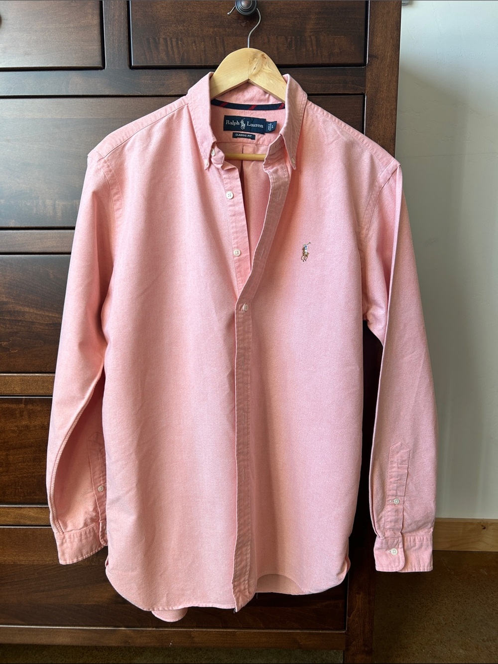 Ralph Lauren Men’s Light Pink Oxford Button-Down Shirt
